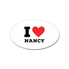 I Love Nancy Sticker (oval)