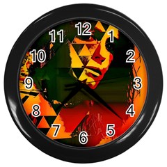 Counting Coup Wall Clock (black) by MRNStudios