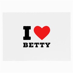 I Love Betty Large Glasses Cloth (2 Sides) by ilovewhateva