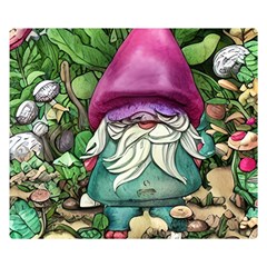 Charm Toadstool Necromancy Magician Conjuration Sorcery Spell Mojo Chanterelle One Side Premium Plush Fleece Blanket (small) by GardenOfOphir