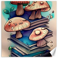 Mushroom Cloud Legerdemain Portobello Warlock Canvas 16  X 16  by GardenOfOphir