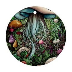 Craft Mushroom Ornament (round) by GardenOfOphir