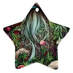 Craft Mushroom Ornament (star) by GardenOfOphir