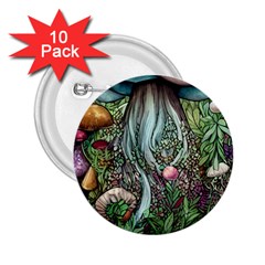Craft Mushroom 2 25  Buttons (10 Pack)  by GardenOfOphir