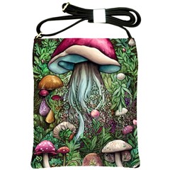 Craft Mushroom Shoulder Sling Bag by GardenOfOphir