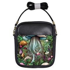 Craft Mushroom Girls Sling Bag by GardenOfOphir
