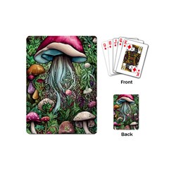 Craft Mushroom Playing Cards Single Design (mini) by GardenOfOphir