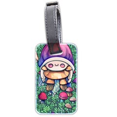 Foraging Natural Fairy Mushroom Craft Luggage Tag (two Sides) by GardenOfOphir