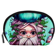 Witchy Forest Mushrooms Accessory Pouch (large) by GardenOfOphir