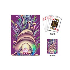 Forest Mushroom Fairy House Playing Cards Single Design (mini) by GardenOfOphir