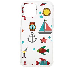 Marine Nautical Seamless Pattern Art Iphone 12 Pro Max Tpu Uv Print Case by Jancukart