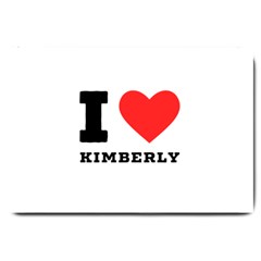 I Love Kimberly Large Doormat by ilovewhateva