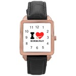 I love kimberly Rose Gold Leather Watch  Front