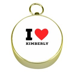 I Love Kimberly Gold Compasses by ilovewhateva