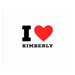 I Love Kimberly Premium Plush Fleece Blanket (small) by ilovewhateva