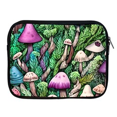 Mushrooms In The Woods Apple Ipad 2/3/4 Zipper Cases by GardenOfOphir