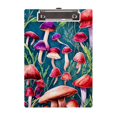 Forest Mushroom A5 Acrylic Clipboard by GardenOfOphir