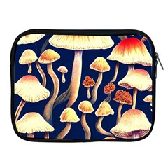 Natural Mushroom Fairy Garden Apple Ipad 2/3/4 Zipper Cases by GardenOfOphir