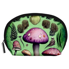 Witchy Forest Mushroom Accessory Pouch (large) by GardenOfOphir