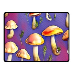 Farmcore Mushrooms Fleece Blanket (small)