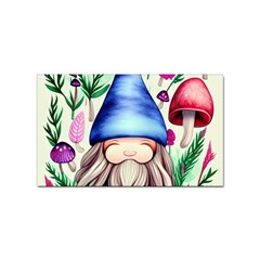 Tiny Mushroom Forest Scene Sticker (rectangular) by GardenOfOphir