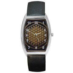 Horizon Sempiternal Bring Abstract Pattern Barrel Style Metal Watch