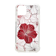Red Hibiscus Flowers Art Iphone 11 Pro 5 8 Inch Tpu Uv Print Case by Jancukart