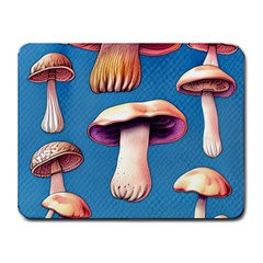 Cozy Forest Mushrooms Small Mousepad by GardenOfOphir