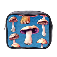 Cozy Forest Mushrooms Mini Toiletries Bag (two Sides) by GardenOfOphir