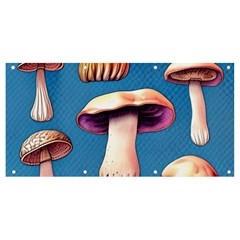 Cozy Forest Mushrooms Banner And Sign 8  X 4  by GardenOfOphir