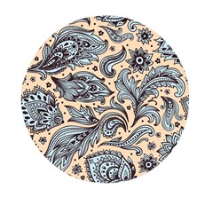 Texture Ornament Paisley Mini Round Pill Box