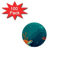 Ai Generated Ocean Sea Fish Aquatic Water Nature 5 1  Mini Magnets (100 Pack)  by Pakemis