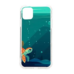 Ai Generated Ocean Sea Fish Aquatic Water Nature 5 Iphone 11 Tpu Uv Print Case by Pakemis
