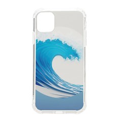 Wave Tsunami Tidal Wave Ocean Sea Water Iphone 11 Tpu Uv Print Case by Pakemis