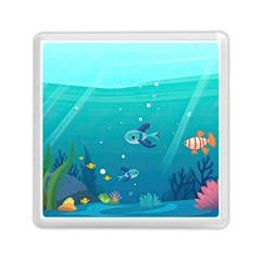 Ai Generated Ocean Sea Fish Aquatic Water Nature 2 Memory Card Reader (square) by Pakemis