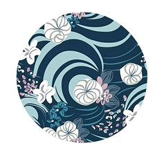 Flowers Pattern Floral Ocean Abstract Digital Art Mini Round Pill Box (pack Of 3) by Pakemis