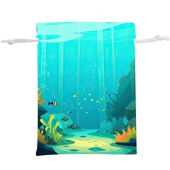 Intro Youtube Background Wallpaper Aquatic Water Lightweight Drawstring Pouch (xl) by Pakemis