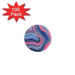 Fluid Abstract Art 1  Mini Magnets (100 Pack)  by GardenOfOphir