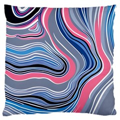 Fluid Abstract Art Large Cushion Case (one Side) by GardenOfOphir