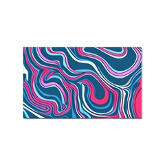Liquid Art Pattern Sticker (rectangular) by GardenOfOphir