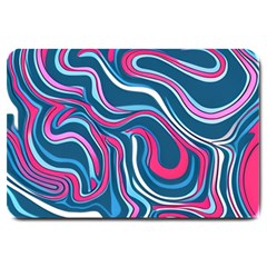 Liquid Art Pattern Large Doormat by GardenOfOphir