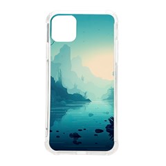 Ai Generated River Forest Woods Outdoors Iphone 11 Pro Max 6 5 Inch Tpu Uv Print Case by Pakemis