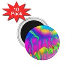 Liquid Art Pattern - Fluid Art - Marble Art - Liquid Background 1.75  Magnets (10 pack) 