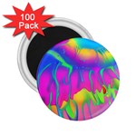 Liquid Art Pattern - Fluid Art - Marble Art - Liquid Background 2.25  Magnets (100 pack) 