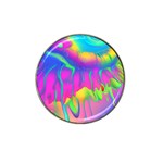 Liquid Art Pattern - Fluid Art - Marble Art - Liquid Background Hat Clip Ball Marker (4 pack)
