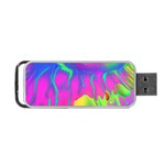 Liquid Art Pattern - Fluid Art - Marble Art - Liquid Background Portable USB Flash (One Side)