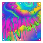Liquid Art Pattern - Fluid Art - Marble Art - Liquid Background Banner and Sign 3  x 3 