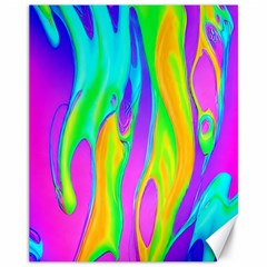 Fluid Background - Fluid Artist - Liquid - Fluid - Trendy Canvas 11  X 14  by GardenOfOphir