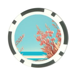 Beach Ocean Flowers Floral Flora Plants Vacation Poker Chip Card Guard (10 Pack) by Pakemis