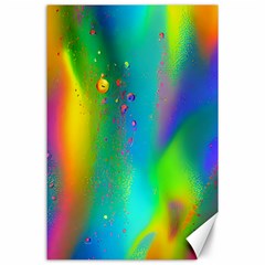 Liquid Shapes - Fluid Arts - Watercolor - Abstract Backgrounds Canvas 24  X 36  by GardenOfOphir